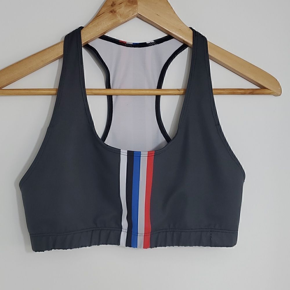 Barry's Bootcamp Striped Sports Bra Size L